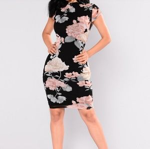 Black Floral Dress *SALE*